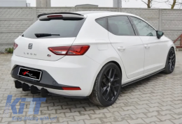 image-25-Leon Mk3 Max Hinterer Spoiler Cupra/FR Klavier Schwarz Vakuum Kunststoff / 2012-2020