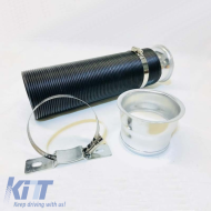 Levegőbeszívó csőrendszer hideg levegőhöz flexibilis ezüst Φ76mm-image-6295608
