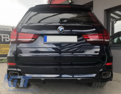 Lèvre avant Diffuseur Couvertures miroir pour BMW X5 F15 14-18 Aero M Look Noir brillant-image-6078493