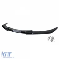 Lèvre de spoiler avant performance noir brillant adaptée pour BMW Série 6 F12 F13 F06-image-6276196