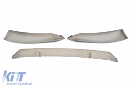 Lèvre Extension Spoiler pour VW Passat B8 3G Limousine Variant 15-18 ABT Look Noir-image-6072202