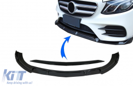 Lèvre pare-chocs pour Mercedes Classe E W213 S213 C238 16-19 Sport Look-image-6083578