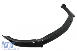 Lèvre spoiler avant Extension pour Mercedes CLA C117 X117 Sport Line 16-18 Noir brillant-image-6090967