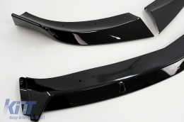 Lèvre spoiler avant Extension pour Mercedes CLA C117 X117 Sport Line 16-18 Noir brillant-image-6090973
