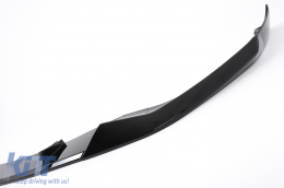 Lèvre spoiler pare-chocs Aileron pour BMW Série 5 G30 Limousine G31 Touring LCI 07.2020+ Conception sportive M Noir brillant-image-6100941