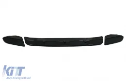 image-12-Lèvre spoiler pare-chocs avant pour BMW X3 X3M G01 2018+ Noir brillant 3 pièces