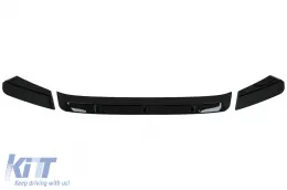 image-10-Lèvre spoiler pare-chocs avant pour BMW X3M G01 X4M G02 2018-2020 M Sport Noir brillant