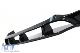 Lèvre Spoiler Pare-chocs avant pour BMW X6 G06 2019-2023 Noir brillant-image-6083715