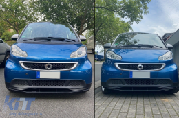 Lèvre spoiler pare-chocs avant pour SMART ForTwo 451 2007-2014 B Design--image-6068080