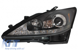 Lexus IS XE20 (2006-2013) LED DRL Első lámpák dinamikus kanyarodó, irányjelzőlámpa fekete kiadás-image-6022468