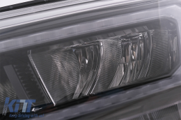 LHD Phares Barre lumineuse LED pour Ford Ranger 15-20 Plein boîtier noir Dynamique-image-6078839
