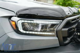 LHD Phares Barre lumineuse LED pour Ford Ranger 15-20 Plein boîtier noir Dynamique-image-6078844