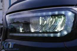 LHD Phares Barre lumineuse LED pour Ford Ranger 15-20 Plein boîtier noir Dynamique-image-6091445