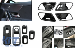 image-18-LHD Schalterknopfabdeckung für Mercedes A W177 V177 18+ Tür-Abdeckung Griff Bowl
