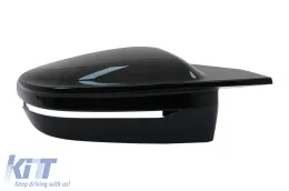 LHD Tükörborítás BMW 5-ös G30 G31, 6-os sorozat G32 GT (2016-2019), 7-es sorozat G11 G12 (2014-2021), 8-as sorozat G14 G15 G16 (2016-2019) Piano Black M Sport Design-image-6104908