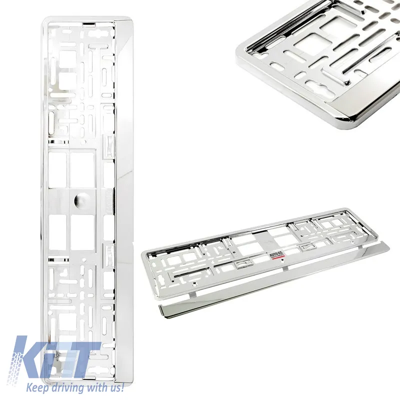 Licence Plate Frame Plastic Chrome 1 Pc 20369