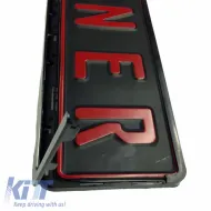 Licence Plate Frame Safeclip Black With Single Opening 1 Pc-image-6294803