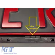 Licence Plate Frame Safeclip Black With Single Opening 1 Pc-image-6294804