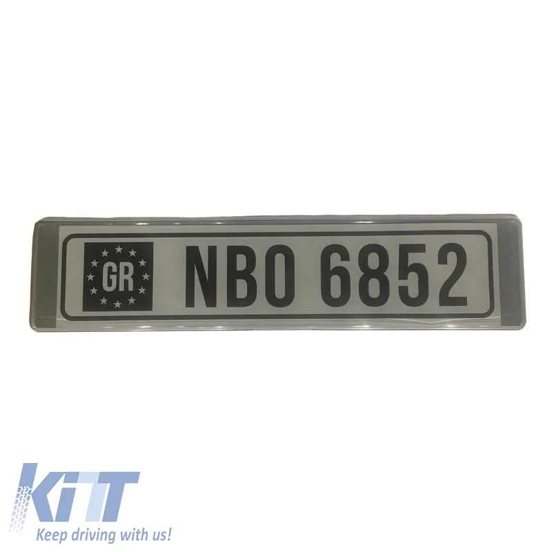 Licence Plates Cover Eurosize Smoke 2 Pcs