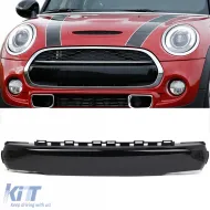 image-42-License Plate Cover Front Bumper Black Gloss for Mini F55 F56 F57