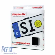 License Plate Holder Right Left Without Frame 1730 2 Pieces Front & Rear License Plate-image-6303215