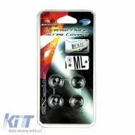 License Plate Screw Covers Exspider Black / Chroma 4 Pcs-image-6303128