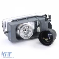 Linke Nebelscheinwerfer mit Rahmen geeignet für BMW 3er E36 1990-1999-image-6211279
