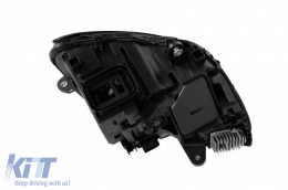 Linker statischer LED-Scheinwerfer geeignet für Mercedes C-Klasse W205 Limousine, S205 Kombi 2014-2018-image-6256933