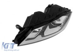 Linkes adaptives Xenon-Scheinwerfer geeignet für Volkswagen Passat B7 Limousine, Kombi 2010-2014 mit chrom/schwarzem Gehäuse-image-6256832