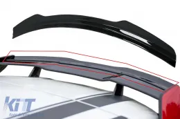 image-39-Lip Extension Roof Spoiler suitable for Mercedes A-Class W176 (2012-2018) W177 (2018-Up) GLA SUV X156 (2014-2019) H247 (2020-Up) Piano Black Add-On