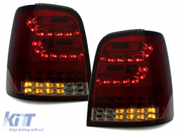 LITEC Full LED Feux arrières pour VW Touran I MPV 1T 2003-2010 rouge Fumée-image-6089117
