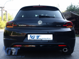 LITEC LED Hátsó lámpák VW SCIROCCO III 08-10 Piros/sötétített-image-6008267