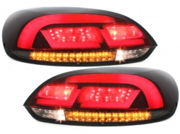 LITEC LED Hátsó lámpák VW SCIROCCO III 08-10 Piros/sötétített-image-62428