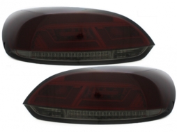 LITEC LED Hátsó lámpák VW SCIROCCO III 08-10 Piros/sötétített-image-62432