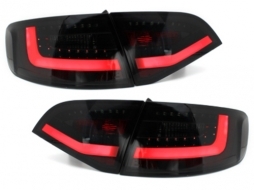 LITEC LED Taillights suitable for AUDI A4 B8 (8K) Avant (2009-2012) Black/Smoke-image-65626