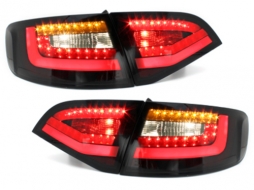 LITEC LED Taillights suitable for AUDI A4 B8 (8K) Avant (2009-2012) Black/Smoke-image-65627