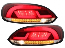 LITEC LED taillights suitable for VW SCIROCCO III 08-10 red/crystal-image-62414