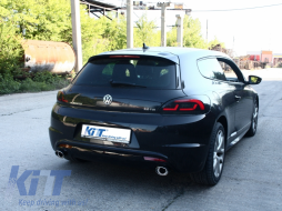 LITEC LED taillights suitable for VW SCIROCCO III 08-10 red/smoke-image-6008266