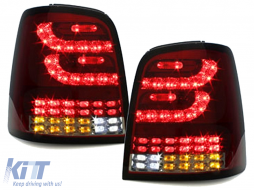 LITEC Teljes LED Hátsó Lámpa VW Touran I MPV 1T (2003-2010) piros füst-image-62444