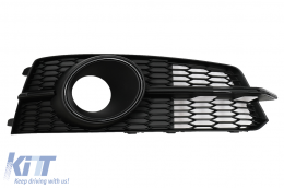 Lökhárító alsó oldal rács, AUDI A6 C7 4G S Line Facelift (2015-2018) modellekhez, fekete verzió-image-6068848