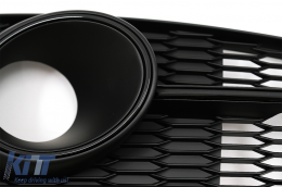 Lökhárító alsó oldal rács, AUDI A6 C7 4G S Line Facelift (2015-2018) modellekhez, fekete verzió-image-6068849