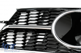 
Lökhárító alsó oldal rács AUDI A6 C7 4G Facelift (2015-2018) modellekhez, zongorafekete és króm-image-6068869