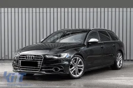 Lökhárító alsó oldalsó rács, AUDI A6 C7 4G S Line Facelift (2015-2018), króm-image-6068858