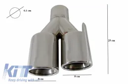 Lökhárító és kipufogóvég BMW 1-es F20 F21 LCI (2015-2019.06.) típushoz, Quad M2 dizájn-image-6050327