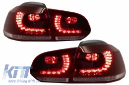Lökhárító, kipufogó, hátsó lámpa VW Golf 6 VI 2008-2012, FULL LED Dynamic Light GTI kinézet-image-6063797
