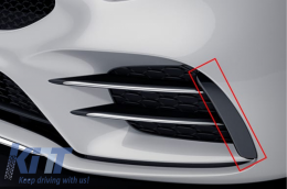 Lökhárító légterelő és oldalsó szárny szett Mercedes A-osztály W177 V177 04.18+, A35 Design, fekete-image-6044164