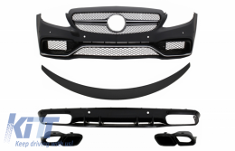 image-57-
Lökhárító, spoiler, diffúzor és kipufogóvégek, Mercedes C205 A205 Coupe Cabrio 14-19 modellekhez, C63S kivitel