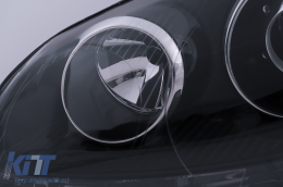 Ксенон Look Фарове RHD подходящи за VW Golf 5 V Mk5 (2003-2007) Jetta (2005-2010) TFSI R32 Черен Edition-image-6016484