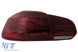 Luces Full LED para VW Golf 6 VI 08-13 Rojo Humo Secuencial Dinámico LHD RHD-image-6082696