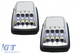 Luces giro LED Lente blanca transparente para Mercedes Clase G W463 89-15-image-6102286